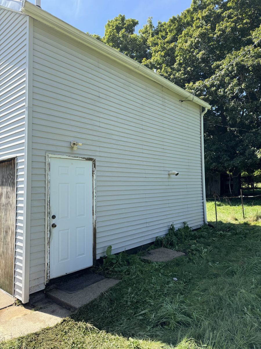 Garage siding